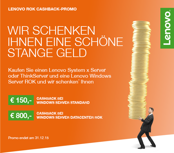 Wir schenken Ihnen eine schöne Stange Geld.